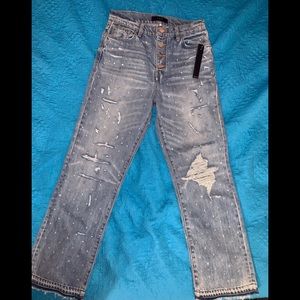 AMIRI crystal studded jeans